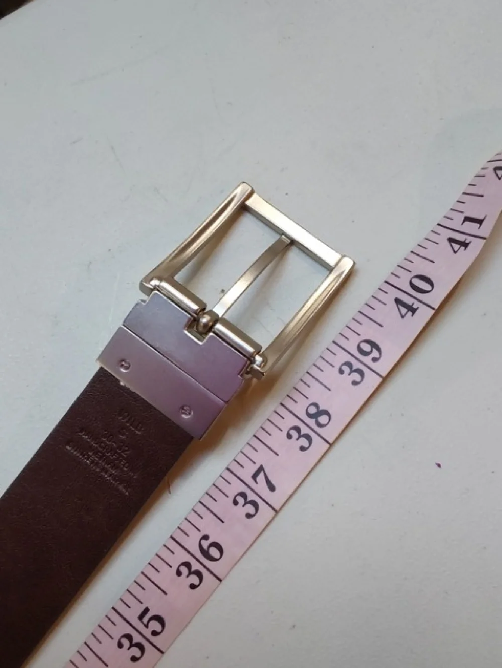 GUESS| Men’s Black Brown Dress Reversible Belt Silver Buckle Preppy New Sz.S